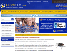 Tablet Screenshot of clusterflies.co.uk